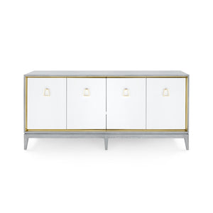4-Door Cabinet in Gray Lacquered | Cameron Collection | Villa & House