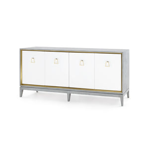 4-Door Cabinet in Gray Lacquered | Cameron Collection | Villa & House