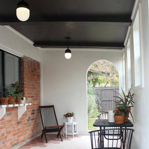 Brian Patrick Flynn for Crystorama Capsule Outdoor 1 Light Matte Black & Textured Gold Wall Mount