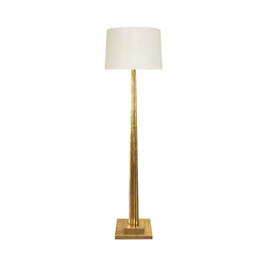 Worlds Away Capone Floor Lamp - Gold Leaf