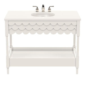 Capri Large Lacquer Vanity White Dove (Additional Colors Available)