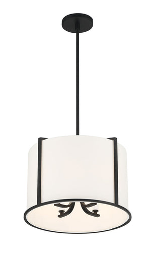 Carlyn 4 Light Black Pendant