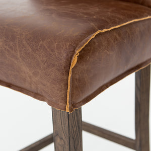 Aria Counter Stool - Sienna Chestnut Leather