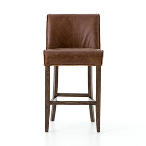 Aria Counter Stool - Sienna Chestnut Leather