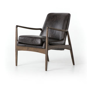 Braden Leather Chair - Durango Smoke