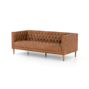 Williams Leather Sofa  - Nat Wash Camel