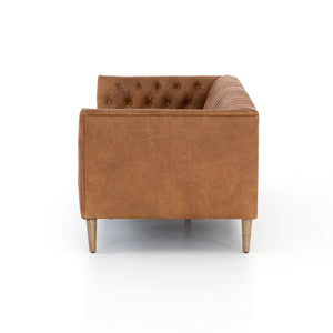 Williams Leather Sofa  - Nat Wash Camel