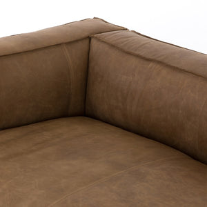 Nolita Reverse Stitch Sofa-99"-Nat Wash