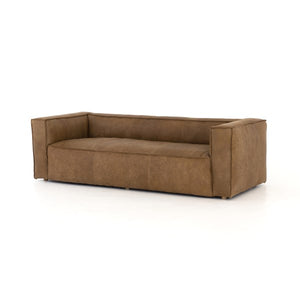 Nolita Reverse Stitch Sofa-99"-Nat Wash
