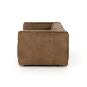 Nolita Reverse Stitch Sofa-99"-Nat Wash