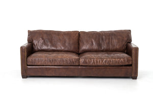 Larkin Leather Sofa - Cigar Brown