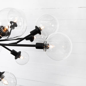 Pellman Multi-Globe Chandelier - Flat Black