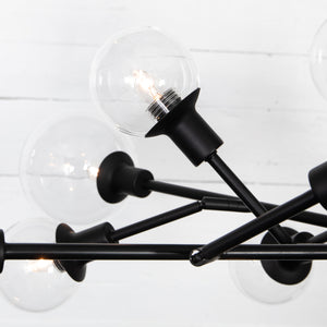 Pellman Multi-Globe Chandelier - Flat Black