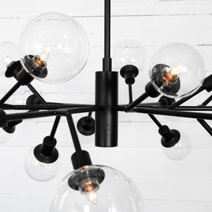 Pellman Multi-Globe Chandelier - Flat Black