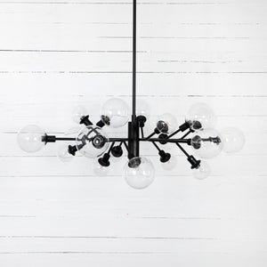 Pellman Multi-Globe Chandelier - Flat Black