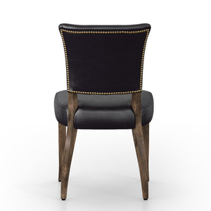 Mimi Leather Dining Chair - Black