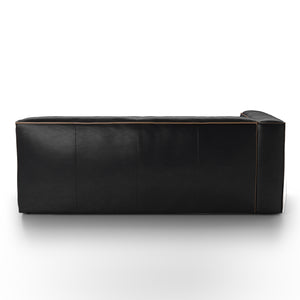 Nolita Leather Sectional Left Arm Facing - Black