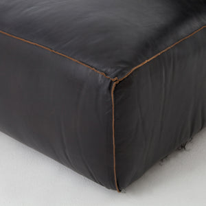 Nolita Leather Sectional Left Arm Facing - Black