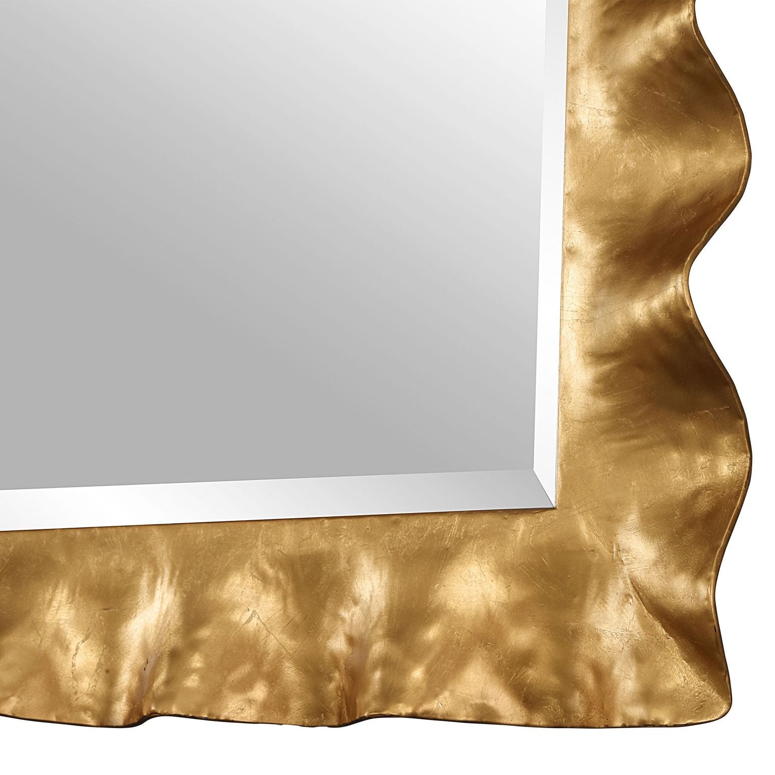 Scallop Gold Leaf Decorative Mirror