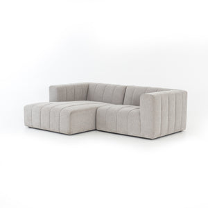 Langham Channeled 2 Piece Sectional - Pewter
