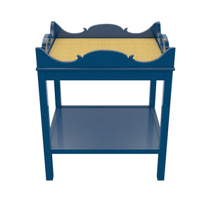 Charleston Lacquer Side Table - Blue (Additional Colors Available)