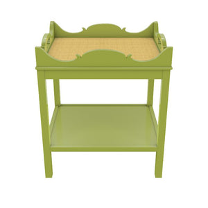 Charleston Lacquer Side Table - Lime Green (Additional Colors Available)