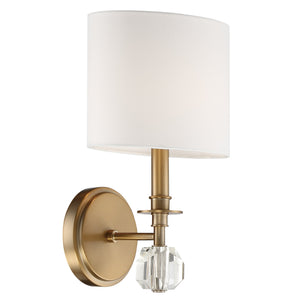 Chimes 1 Light Aged Brass Wall Mount