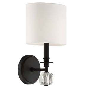 Chimes 1 Light Aged Brass Wall Mount