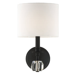 Chimes 1 Light Aged Brass Wall Mount