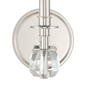 Chimes 1 Light Aged Brass Wall Mount