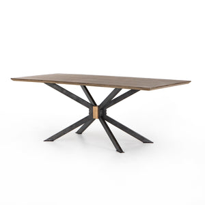 Spider Dining Table - 94"-English Bright Brass Clad