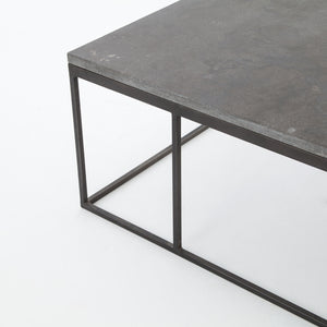 Harlow Iron Coffee Table - Bluestone