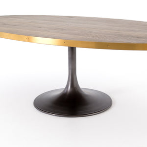 Evans 98" Modern Oval Dining Table