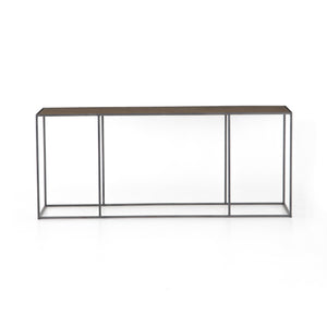 Phillip Slender Iron Console Table - Bronze & Brass