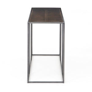 Phillip Slender Iron Console Table - Bronze & Brass