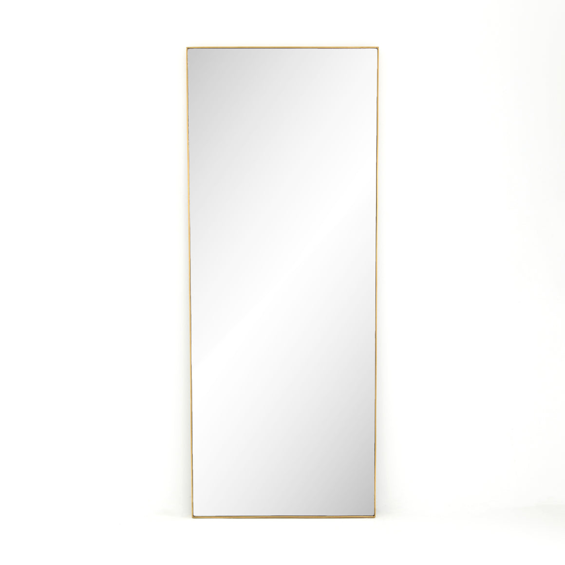 Bellvue Floor Mirror - Polished Brass