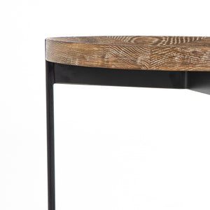 Nathaniel Round Industrial End Table