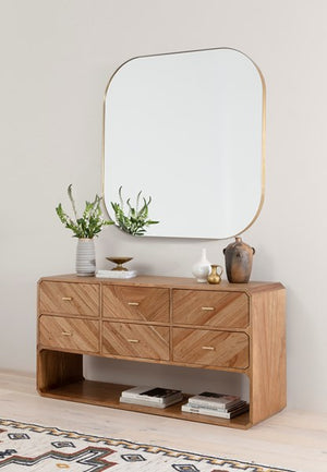 Bellvue Square Mirror-Polished Brass