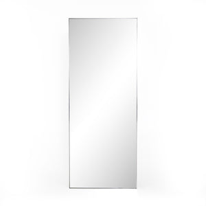 Bellvue Floor Mirror - Shiny Steel