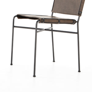 Wharton Dining Chair - Distressed Brown