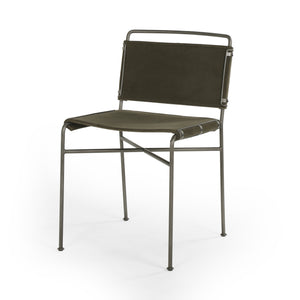 Wharton Dining Chair - Modern Velvet Loden