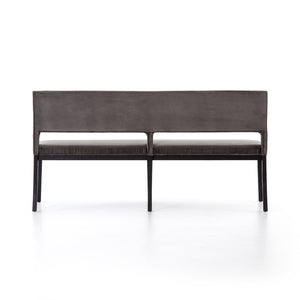 Sara Dining Bench - Washed Velvet Grey