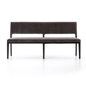 Sara Dining Bench - Washed Velvet Grey