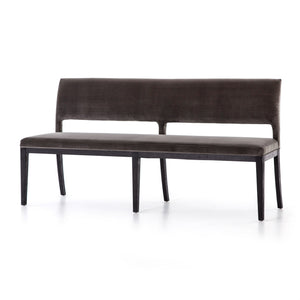 Sara Dining Bench - Washed Velvet Grey