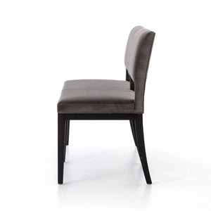 Sara Dining Bench - Washed Velvet Grey