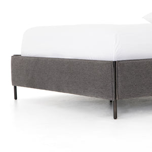 Leigh Upholstered Queen Bed - San Remo Ash