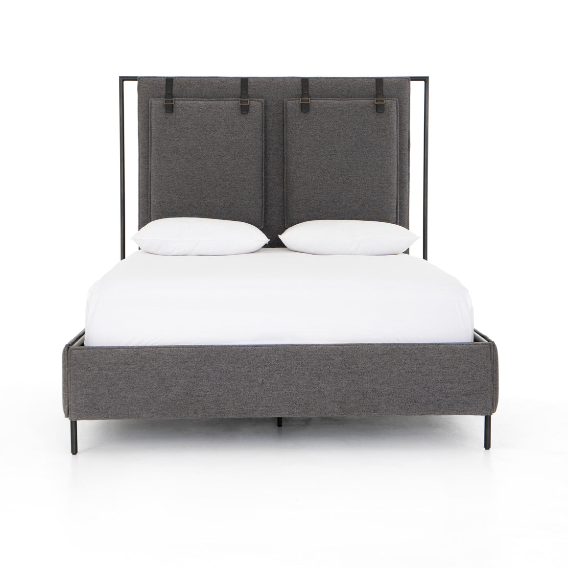 Leigh Upholstered King Bed - San Remo Ash