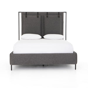 Leigh Upholstered Queen Bed - San Remo Ash