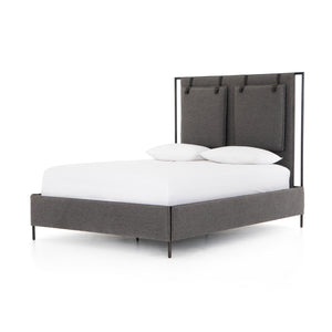 Leigh Upholstered Queen Bed - San Remo Ash