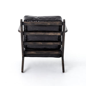 Brooks Lounge Chair - Ebony Black Wash